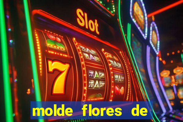 molde flores de papel para imprimir